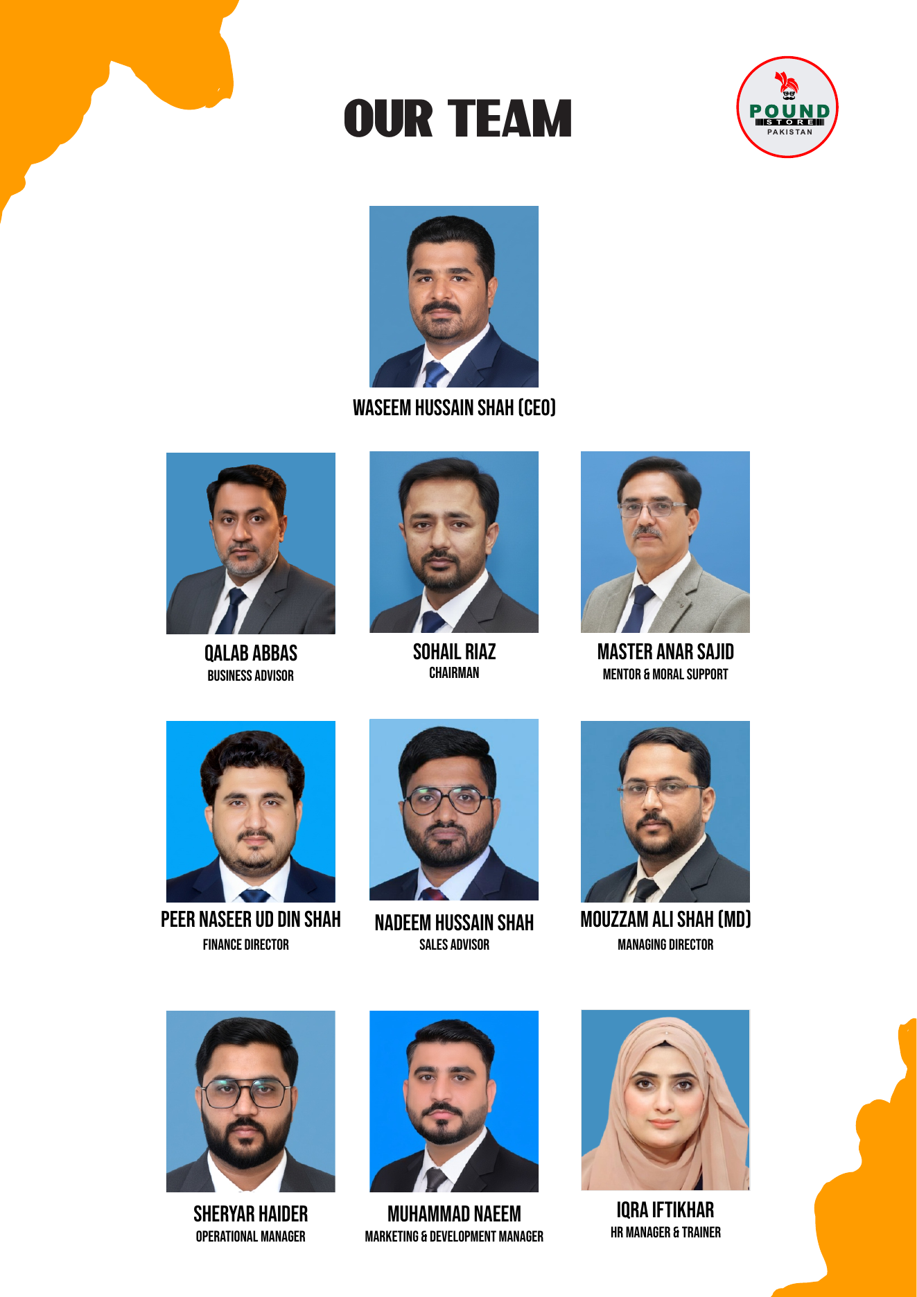 Pound Store Pakistan leadership and management team